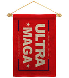 Red Ultra Maga - Patriotic Americana Horizontal Impressions Decorative Flags HG170275 Made In USA