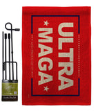 Red Ultra Maga - Patriotic Americana Horizontal Impressions Decorative Flags HG170275 Made In USA