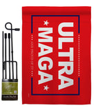 Red Ultra Maga - Patriotic Americana Horizontal Impressions Decorative Flags HG170275 Made In USA