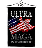 Maga And Proud - Patriotic Americana Vertical Impressions Decorative Flags HG170276 Made In USA