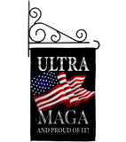 Maga And Proud - Patriotic Americana Vertical Impressions Decorative Flags HG170276 Made In USA