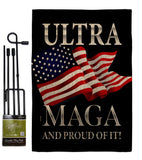 Maga And Proud - Patriotic Americana Vertical Impressions Decorative Flags HG170276 Made In USA