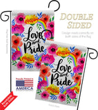 Love And Pride - Pride Inspirational Vertical Impressions Decorative Flags HG130369 Made In USA