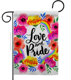 Love And Pride - Pride Inspirational Vertical Impressions Decorative Flags HG130369 Made In USA