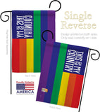 LGBTQ Country - Support Inspirational Horizontal Impressions Decorative Flags HG141316 Made In USA