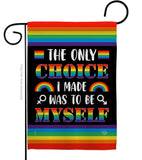 Choice Myself - Pride Inspirational Vertical Impressions Decorative Flags HG190105 Made In USA