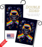 My Love Is Love - Pride Inspirational Vertical Impressions Decorative Flags HG190106 Made In USA