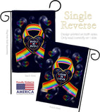 My Love Is Love - Pride Inspirational Vertical Impressions Decorative Flags HG190106 Made In USA