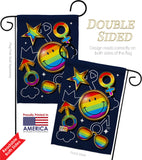 Happy Face Pride - Pride Inspirational Vertical Impressions Decorative Flags HG190107 Made In USA