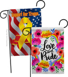 Love And Pride - Pride Inspirational Vertical Impressions Decorative Flags HG130369 Made In USA
