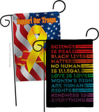 Human Rights - Support Inspirational Vertical Impressions Decorative Flags HG141311 Made In USA