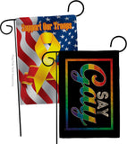 I Say Gay - Support Inspirational Horizontal Impressions Decorative Flags HG141313 Made In USA