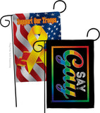 I Say Gay - Support Inspirational Horizontal Impressions Decorative Flags HG141313 Made In USA