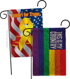 LGBTQ Country - Support Inspirational Horizontal Impressions Decorative Flags HG141316 Made In USA