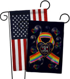 My Love Is Love - Pride Inspirational Vertical Impressions Decorative Flags HG190106 Made In USA