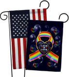 My Love Is Love - Pride Inspirational Vertical Impressions Decorative Flags HG190106 Made In USA