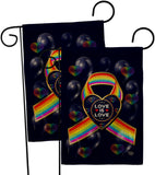 My Love Is Love - Pride Inspirational Vertical Impressions Decorative Flags HG190106 Made In USA