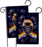 My Love Is Love - Pride Inspirational Vertical Impressions Decorative Flags HG190106 Made In USA