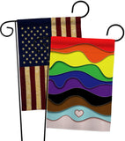 Pride - Pride Inspirational Vertical Impressions Decorative Flags HG190108 Made In USA