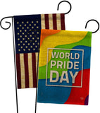 World Pride - Pride Inspirational Vertical Impressions Decorative Flags HG190109 Made In USA