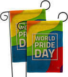 World Pride - Pride Inspirational Vertical Impressions Decorative Flags HG190109 Made In USA