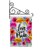 Love And Pride - Pride Inspirational Vertical Impressions Decorative Flags HG130369 Made In USA