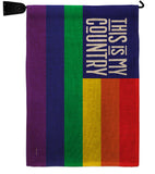 LGBTQ Country - Support Inspirational Horizontal Impressions Decorative Flags HG141316 Made In USA