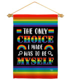 Choice Myself - Pride Inspirational Vertical Impressions Decorative Flags HG190105 Made In USA