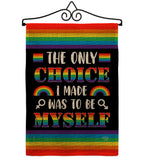 Choice Myself - Pride Inspirational Vertical Impressions Decorative Flags HG190105 Made In USA