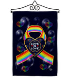 My Love Is Love - Pride Inspirational Vertical Impressions Decorative Flags HG190106 Made In USA