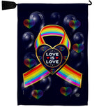 My Love Is Love - Pride Inspirational Vertical Impressions Decorative Flags HG190106 Made In USA