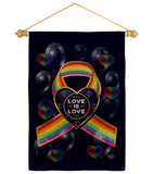 My Love Is Love - Pride Inspirational Vertical Impressions Decorative Flags HG190106 Made In USA