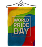 World Pride - Pride Inspirational Vertical Impressions Decorative Flags HG190109 Made In USA