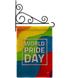 World Pride - Pride Inspirational Vertical Impressions Decorative Flags HG190109 Made In USA