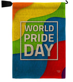 World Pride - Pride Inspirational Vertical Impressions Decorative Flags HG190109 Made In USA