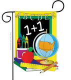 School - School & Education Special Occasion Vertical Applique Decorative Flags HG115024