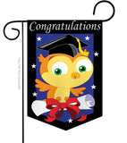 Congratulations - School & Education Special Occasion Vertical Applique Decorative Flags HG115063