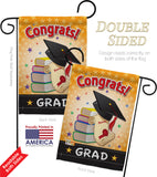 Congrats Grad - School & Education Special Occasion Vertical Impressions Decorative Flags HG115064 Made In USA