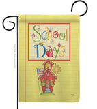 School Days - School & Education Special Occasion Vertical Impressions Decorative Flags HG115105 Made In USA