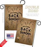 Welcome Back - School & Education Special Occasion Vertical Impressions Decorative Flags HG115106 Made In USA