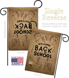 Welcome Back - School & Education Special Occasion Vertical Impressions Decorative Flags HG115106 Made In USA