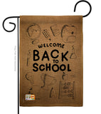 Welcome Back - School & Education Special Occasion Vertical Impressions Decorative Flags HG115106 Made In USA