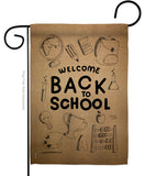 Welcome Back - School & Education Special Occasion Vertical Impressions Decorative Flags HG115106 Made In USA