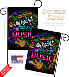 Belongs to Music - School & Education Special Occasion Vertical Impressions Decorative Flags HG137195 Made In USA