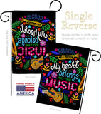 Belongs to Music - School & Education Special Occasion Vertical Impressions Decorative Flags HG137195 Made In USA