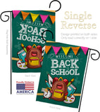 Welcome Back - School & Education Special Occasion Vertical Impressions Decorative Flags HG192213 Made In USA