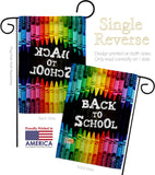 School and Crayons - School & Education Special Occasion Vertical Impressions Decorative Flags HG192543 Made In USA