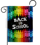 School and Crayons - School & Education Special Occasion Vertical Impressions Decorative Flags HG192543 Made In USA
