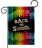 School and Crayons - School & Education Special Occasion Vertical Impressions Decorative Flags HG192543 Made In USA