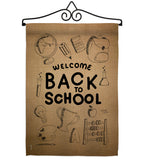 Welcome Back - School & Education Special Occasion Vertical Impressions Decorative Flags HG115106 Made In USA